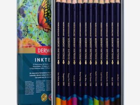 Набор карандашей чернильных Derwent "Inktense" 12 цв в метал кор