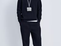 Спортивные брюки широкого кроя на высокой посадке