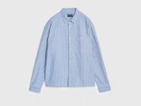 Рубашка в полоску, Синий