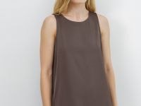 Сатиновый топ, Коричневый