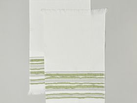 Комплект махровых полотенец Ilaria, зеленый