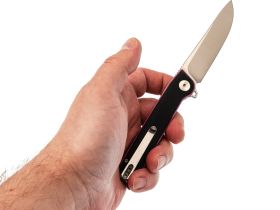 Складной нож Капрал Техно, сталь N690, рукоять G10 черно-розовый