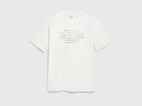 Футболка с принтом и вышивкой, Белый