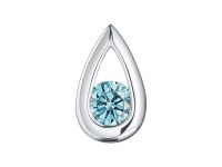 Классическая подвеска из белого золота с бриллиантом э4001пд12102500