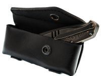 Чехол горизонтальный для складного ножа на пояс, 120 мм, 1 кнопка