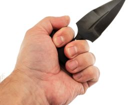 Тычковый нож Пиранья, сталь У8, тактический скрытый нож, рукоять венге