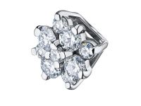 Подвеска из белого золота с бриллиантами э4001пд09164200