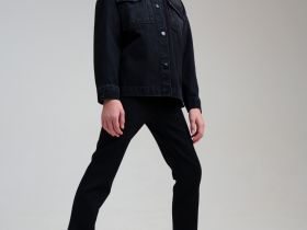 Куртка текстильная джинсовая для девочек