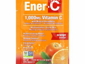 Ener-C, витамин C, смесь для приготовления мультивитаминного напитка со вкусом апельсина, 1000 мг, 30 пакетиков, по 0,3 г (8,67 унций) в каждом