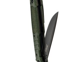 Складной нож НОКС Финка 2 Black, сталь D2, рукоять микарта