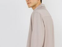 Рубашка из вискозы, Бежевый