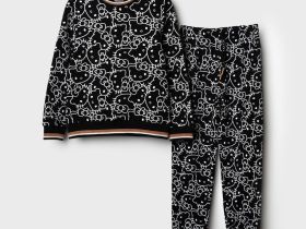 Комплект трикотажный для девочек: толстовка, брюки