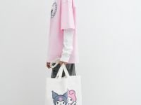 Сумка-шоппер с принтом для девочек, Белый