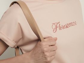 Футболка из мерсеризованного хлопка с принтом