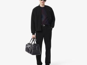 Мужская стеганая водоотталкивающая куртка-бомбер Lacoste