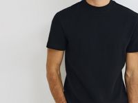 Футболка в рубчик, Черный