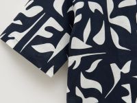 Рубашка женская с принтом изо льна