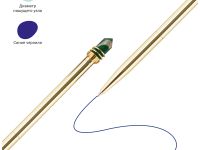 Ручка шариковая автоматическая MESHU "Gloss crystal" синяя, 1,0 мм