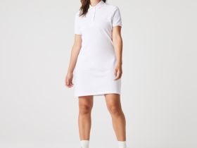 Женское платье-поло Lacoste приталенного кроя