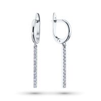 Серьги из белого золота с бриллиантами э4701сг01183500