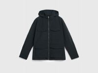 Куртка с накладными карманами, Черный
