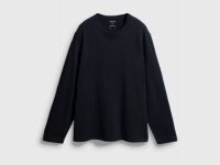 Лонгслив из хлопка, Черный