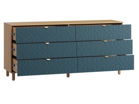 Комод Теджонс 185x85 Деко Аквамарин