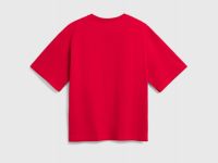 Футболка с принтом для девочек, Красный