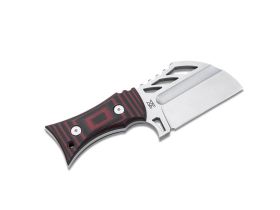 Шейный нож с фиксированным клинком Boker URD XL, сталь D2, рукоять G10, черно-красный
