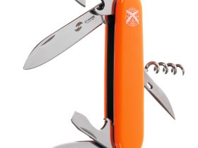 Нож перочинный Stinger 90 мм, 11 функций, оранжевый