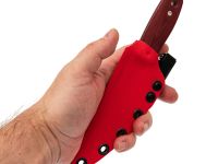 Нож Barmaley Knives Буратино L, сталь VG-10, рукоять микарта, красный