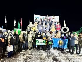 В Якутии ветеран СВО принял участие в снежных гонках