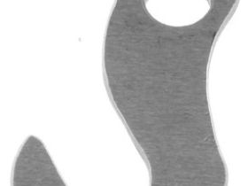 Держатель заднего переключателя "петух" Meta №57 фрезерованный (серебристый)