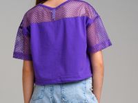 Шорты текстильные джинсовые для девочек