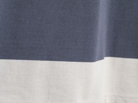 Поло в полоску из хлопка, Голубой