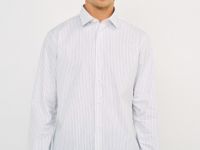 Рубашка из поплина в полоску, Белый
