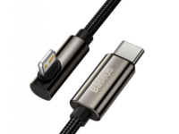 Кабель Baseus Legend Elbow Series Fast Charging Data Cable PD 20W (Type-C) на (Lightning) (CATLCS-01) 100см нейлоновая оплётка (черный)