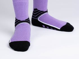 Термоноски трикотажные для девочек (низкие махровые)