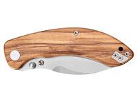 Складной нож Petrified Fish Zonda, сталь 14C28N, рукоять Olive wood