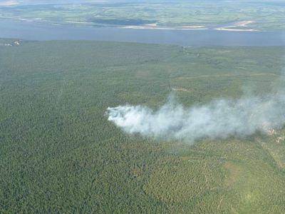 В Якутии на территории нацпарка «Ленские столбы» возник лесной пожар