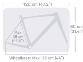 Жесткий чемодан для перевозки велосипеда Topeak Pakgo X TPG-X (черный)