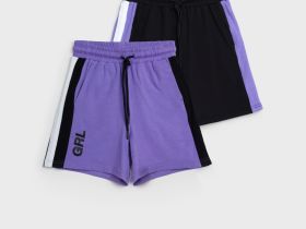 Шорты трикотажные для девочек, 2 шт в комплекте