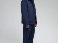 Утепленная куртка с отложным воротником