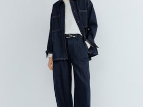 Джинсовая куртка-рубашка, Синий