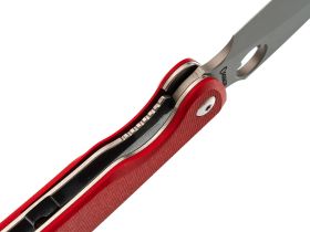 Складной нож Daggerr Sting XL beadblast, сталь VG-10, рукоять Red G10