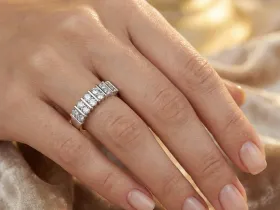 Классическое кольцо из белого золота э4712кц01190800_white