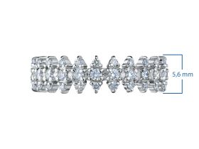 Классическое кольцо из белого золота э4712кц03210352_white