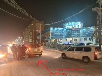 В Якутске мужчина получил различные травмы в результате наезда автомобиля