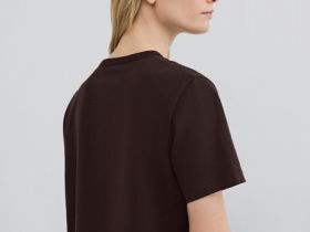 Футболка с принтом, Коричневый