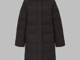 Длинный пуховик с натуральным пухом